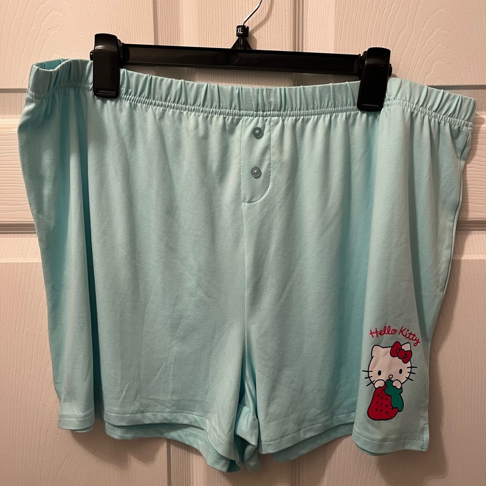 Hello Kitty sky blue pajama shorts
